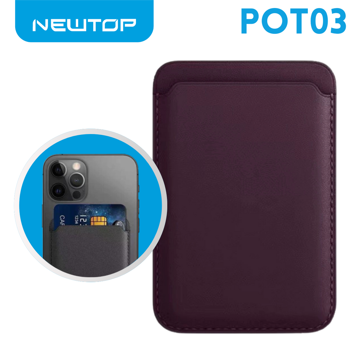 NEWTOP POT03 PORTAFOGLIO CON MAGSAFE