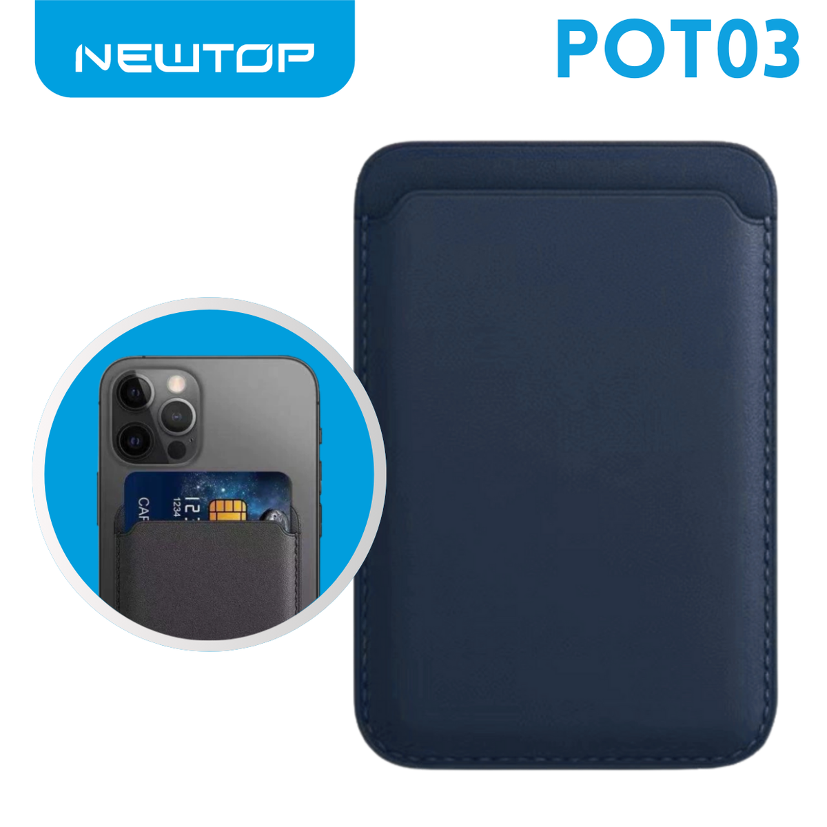NEWTOP POT03 PORTAFOGLIO CON MAGSAFE