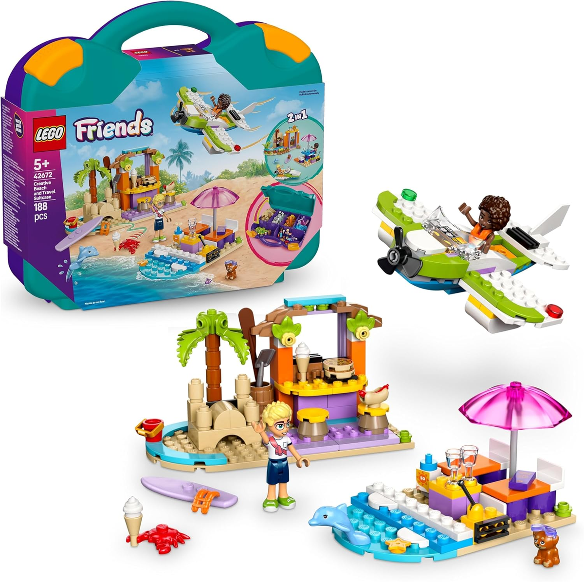 LEGO FRIENDS - Valigia creativa da spiaggia e …