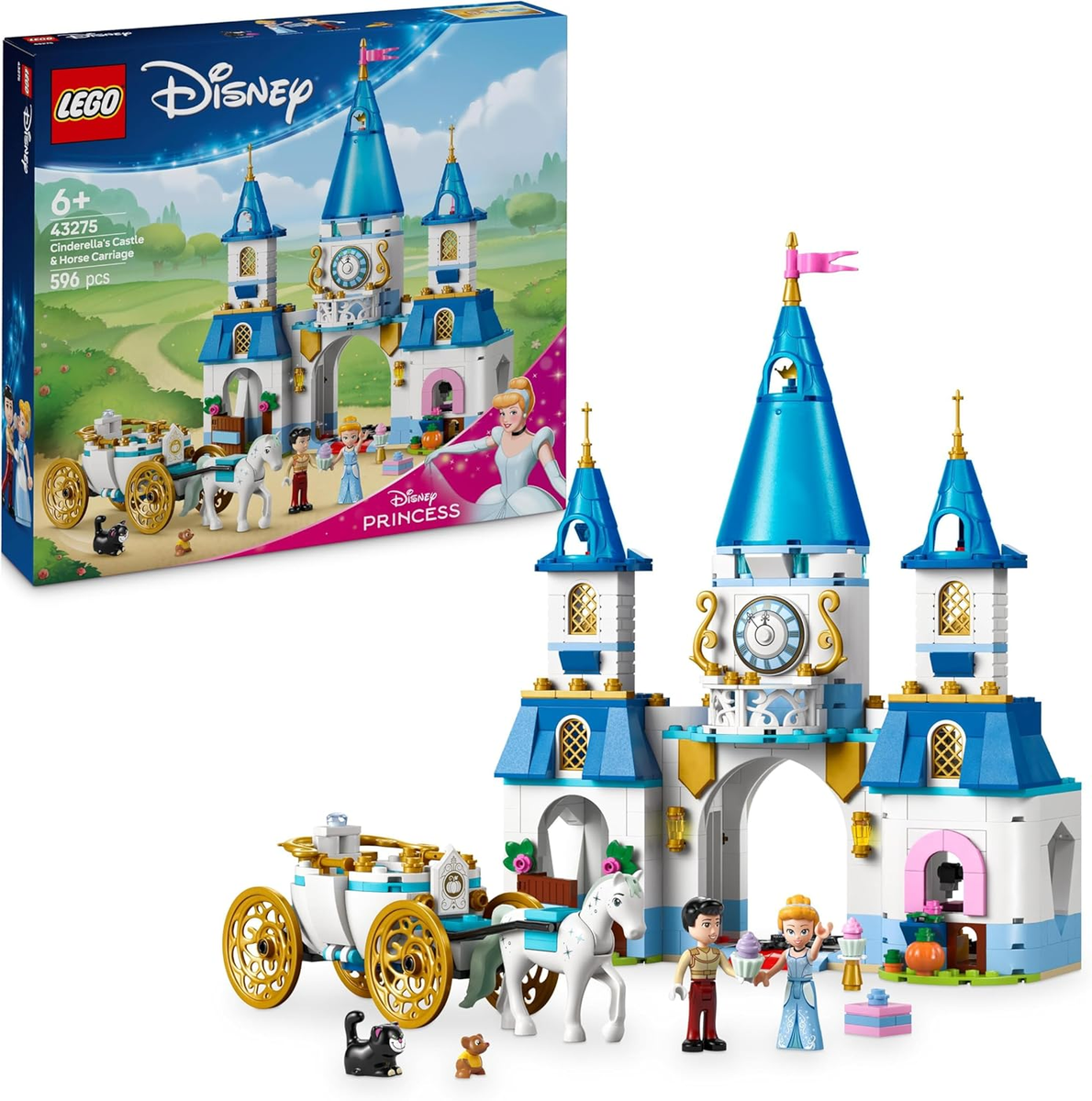 LEGO DISNEY - Castello e carrozza di Cenerentola …