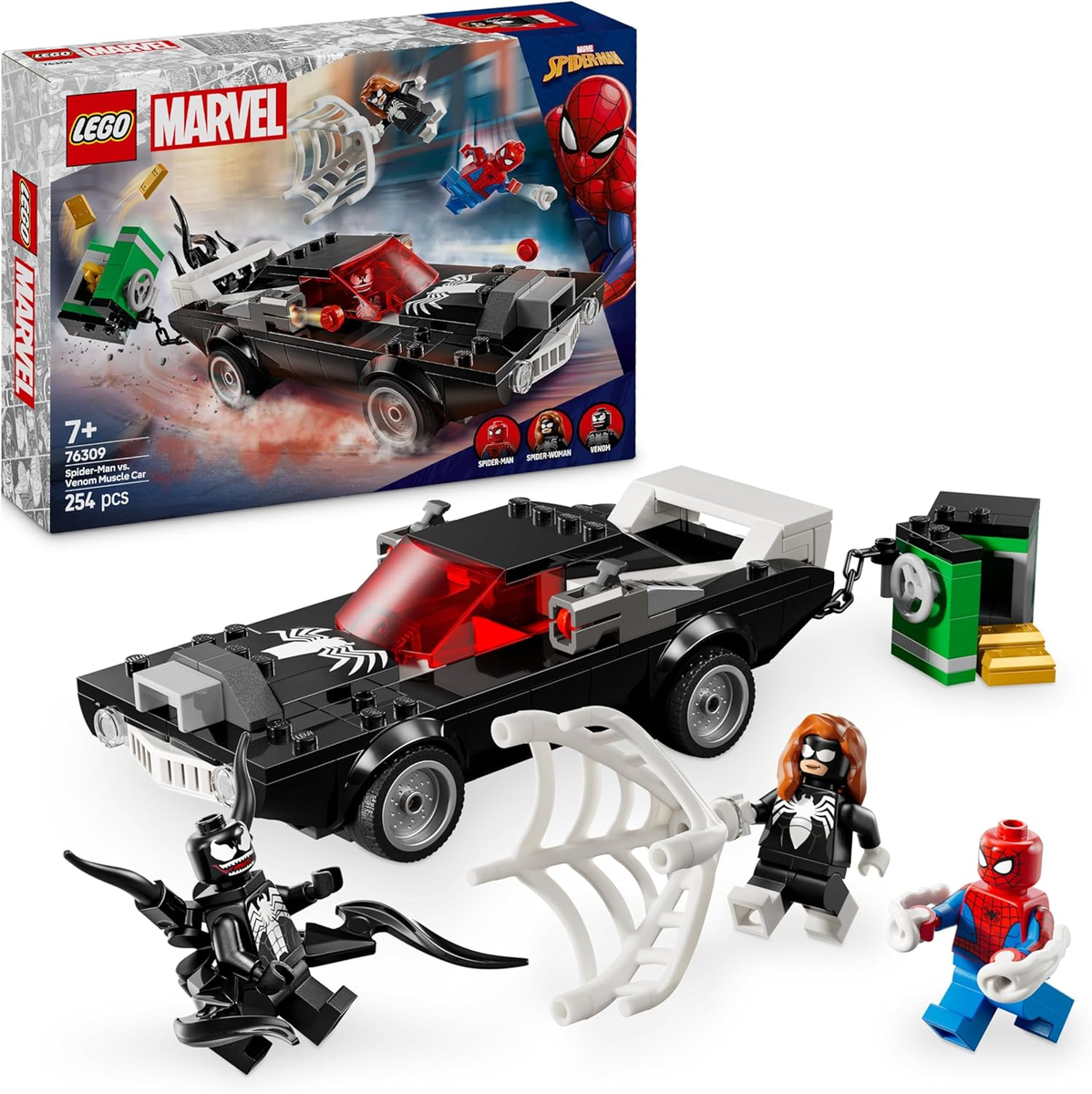 LEGO MARVEL - Spider-Man contro Muscle Car di Venom 76309