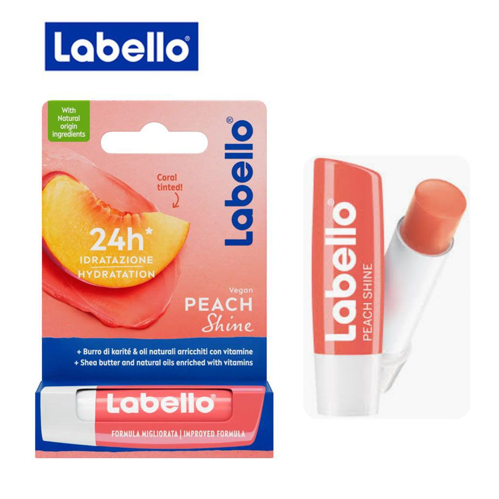 LABELLO BURRO CACAO PEACH SHINE 4.8G