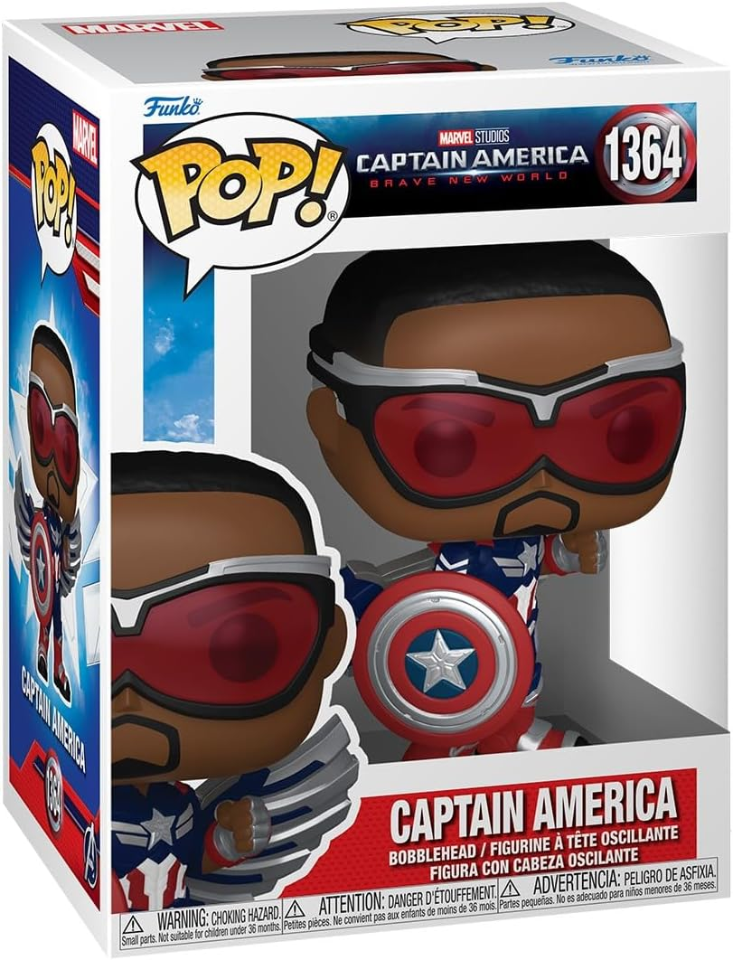 FUNKO POP MARVEL: CAPTAIN AMERICA BRAVE NEW WORLD - VINYL FIGURE 1364 CAPTAIN AMERICA 9CM
