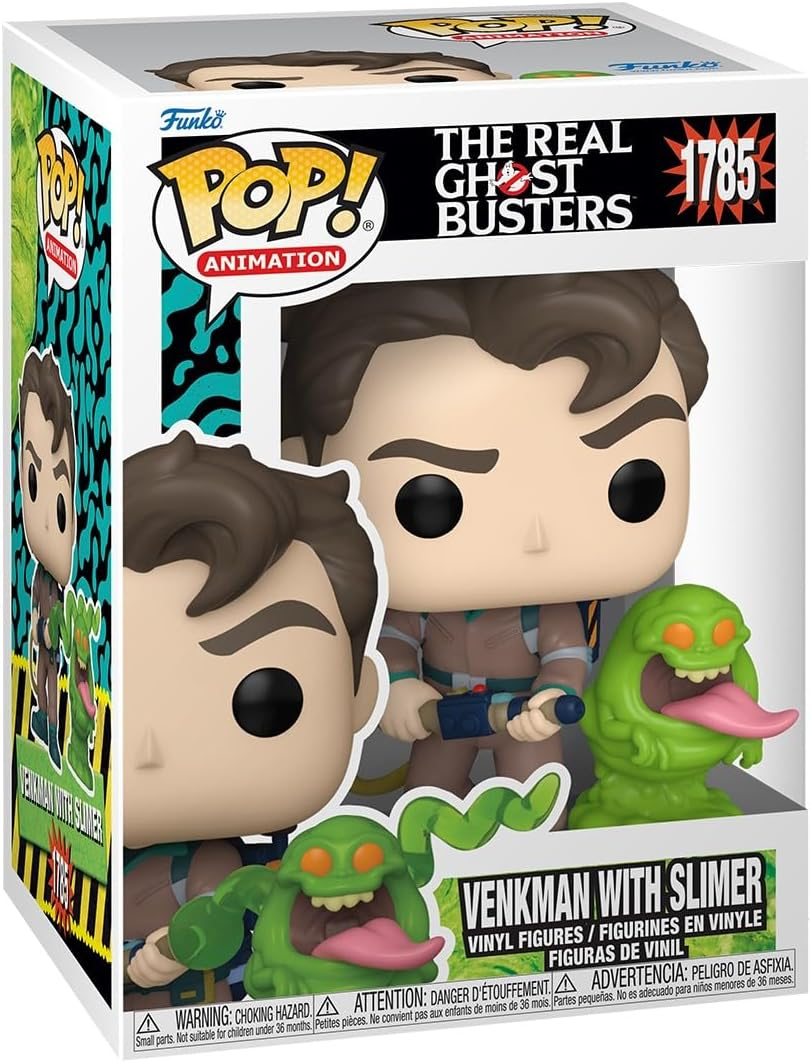 FUNKO POP THE REAL GHOSTBUSTERS - VINYL FIGURE 1785 VENKMAN W/SLIMER 9CM