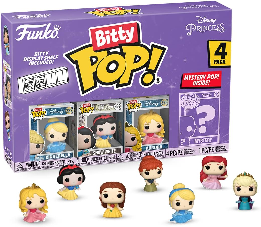 FUNKO BITTY POP VINYL FIGURE - DISNEY: PRINCESS - 73029 CINDERELLA (4PK)
