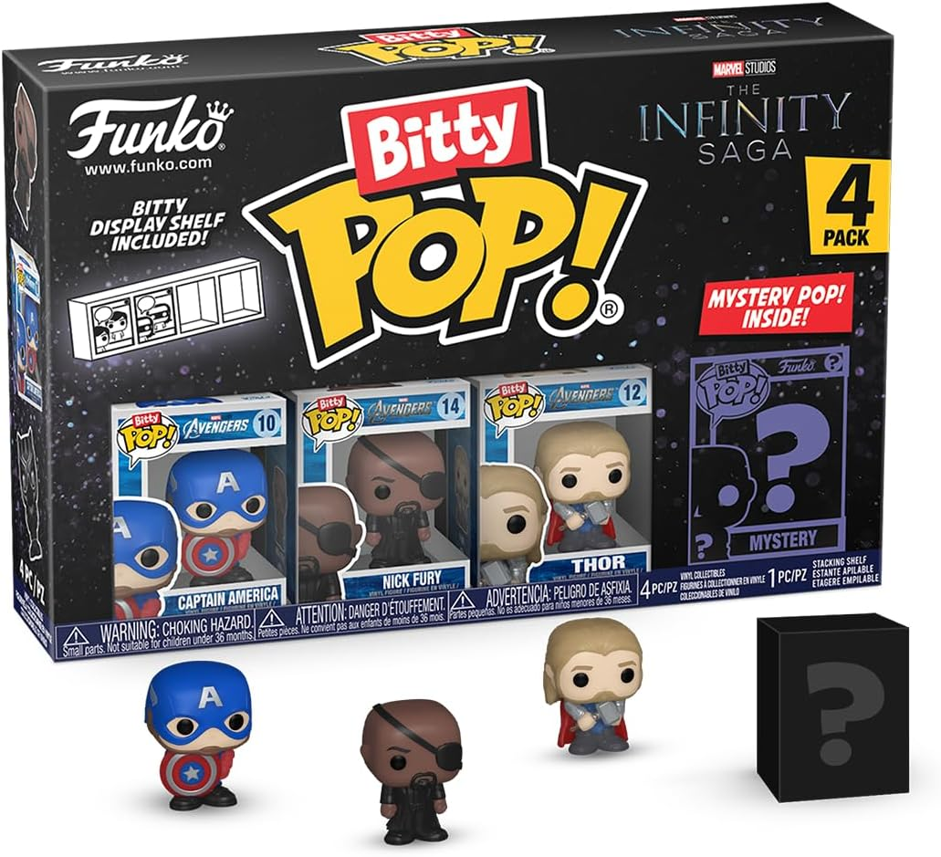FUNKO BITTY POP VINYL FIGURE - MARVEL - 71503 CAPITAN AMERICA (4PK)
