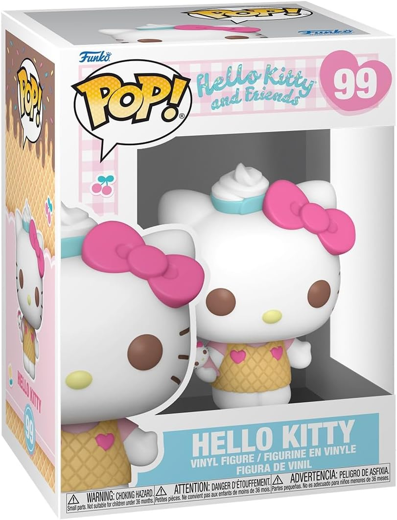 FUNKO POP SANRIO:HELLO KITTY (ICE CREAM) - VINYL FIGURE 99 HELLO KITTY 9CM