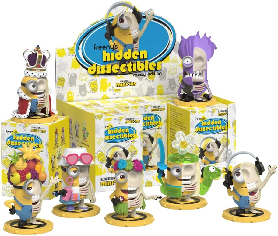 MIGHTY JAXX MINIONS - FREENY'S HIDDEN DISSESCTIBLE BLIND BOX D6- MINIONS SERIE 1 (VACAY EDITION)