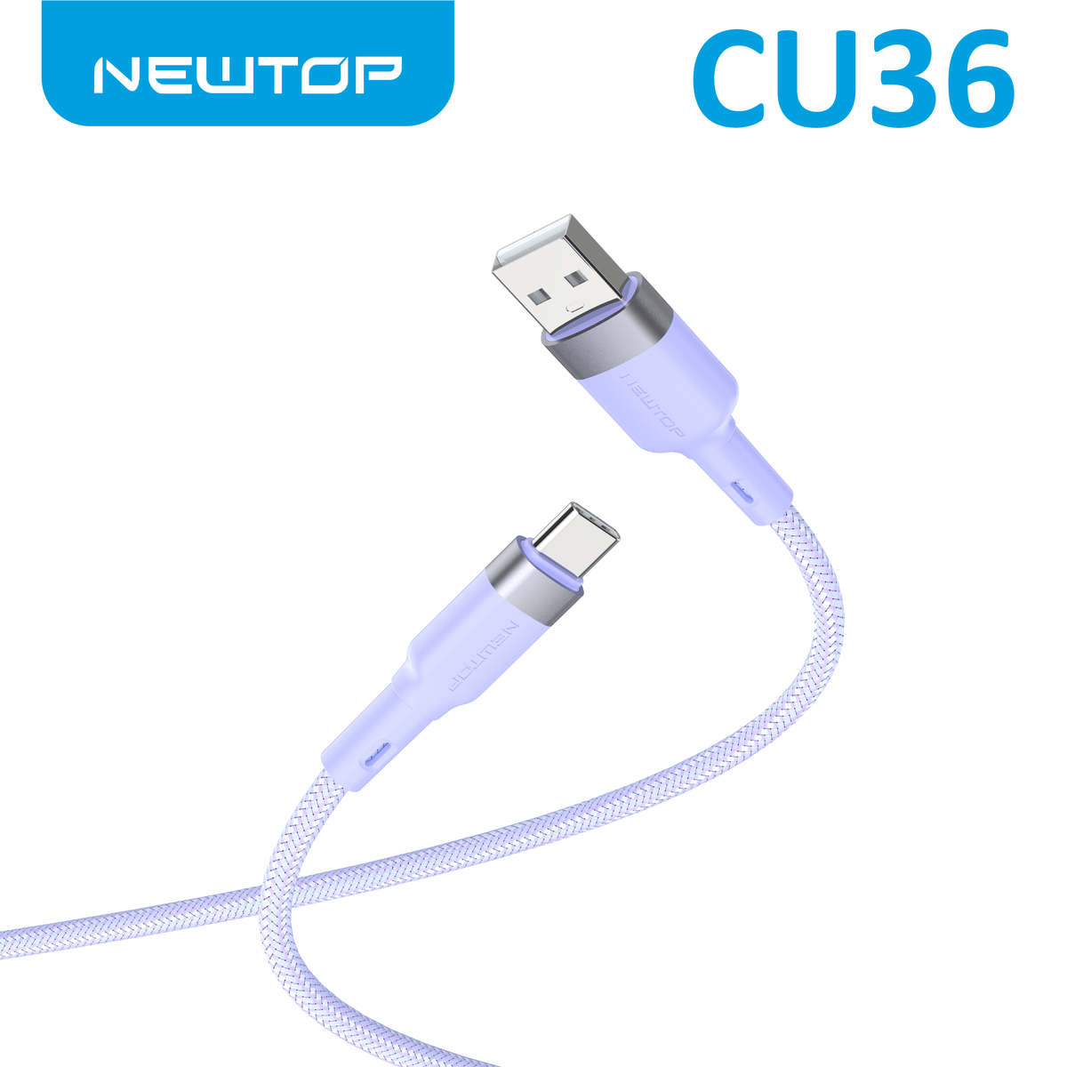 NEWTOP CU36 NYLON CAVO USB/TYPE-C 100CM