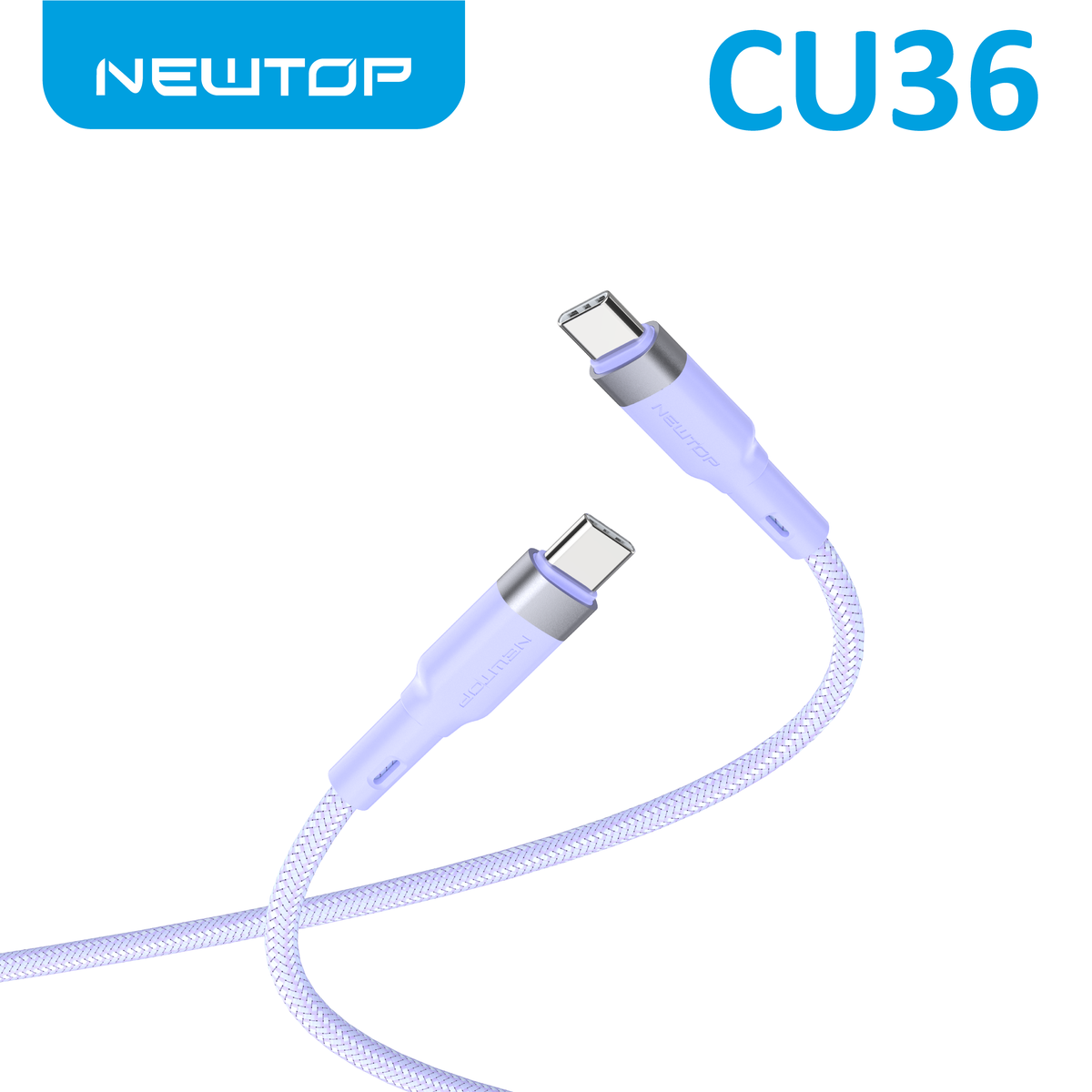 NEWTOP CU36 NYLON CAVO TYPE-C/TYPE-C 100CM