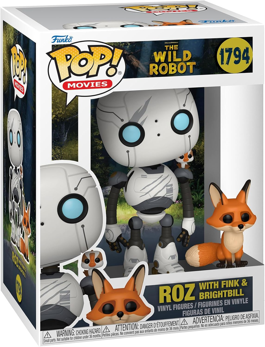 FUNKO POP THE WILD ROBOT - POP & BUDDY - VINYL FIGURE ROZ W/ BRIGHTBILL & FINK 9CM
