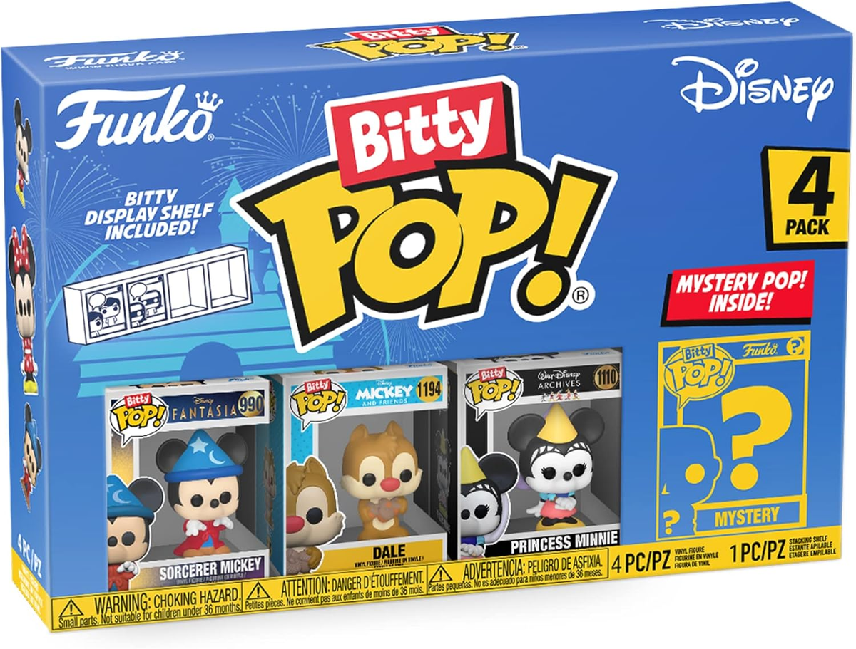 FUNKO BITTY POP VINYL FIGURE - DISNEY MICKEY MOUSE - 71321 SORCERER MICKEY (4PK)