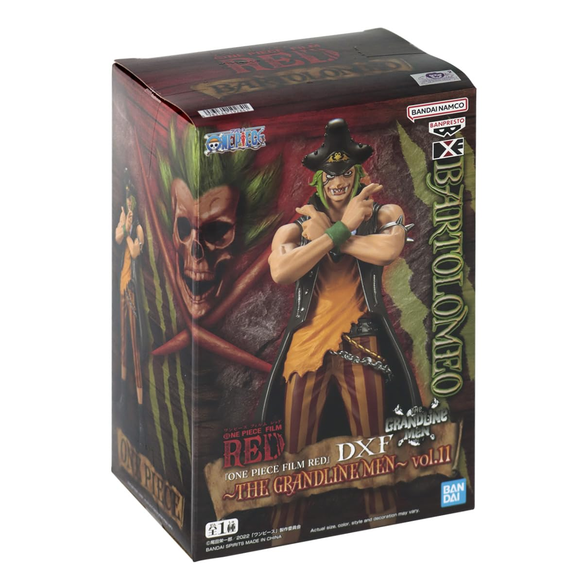 BANPRESTO 19284 - ONE PIECE - DXF -THE GRANDLINE MEN VOL.11 - BARTOLOMEO - STATUA 17CM