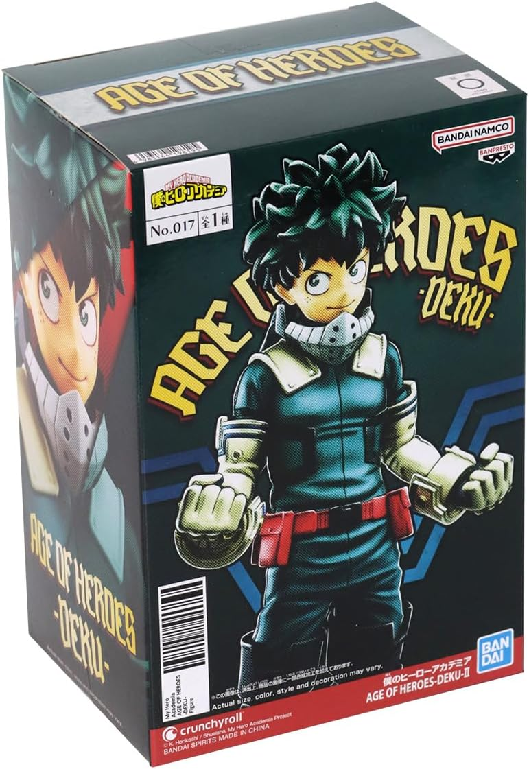 BANPRESTO 19819 - MY HERO ACADEMIA - AGE OF HEROES - DEKU - BANPRESTO STATUA 16CM