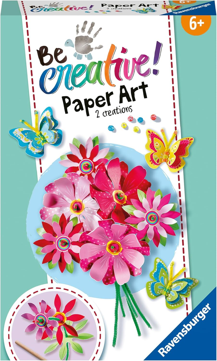 Ravensburger Be Creative Mini - Paper Art Flower & Butterfly 23678