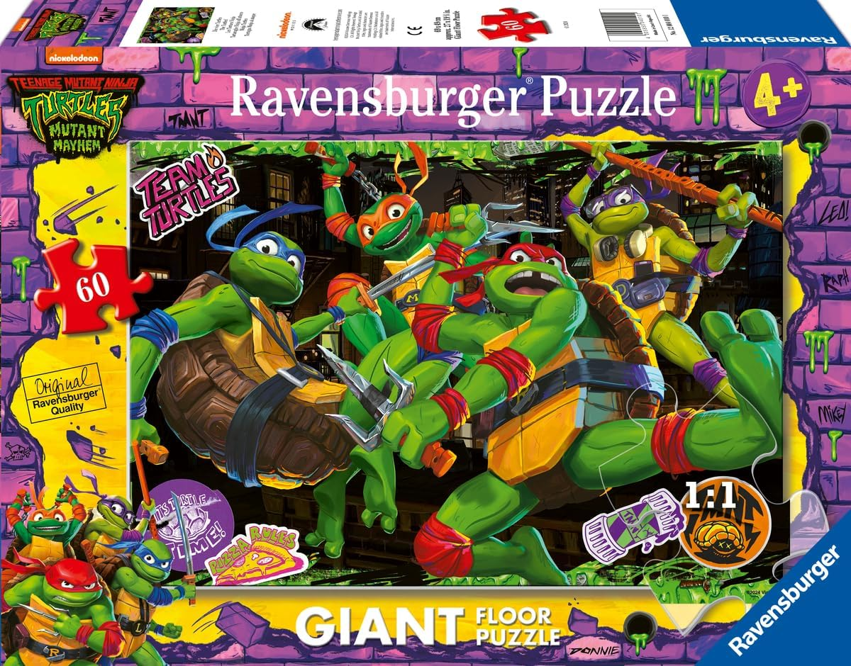 Ravensburger Puzzle 60 PC - Teenage Mutant Ninja Turtles 12004010