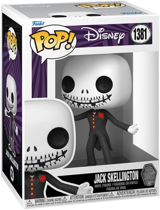 FUNKO POP DISNEY: NIGHTMARE BEFORE CHRISTMAS 30TH ANNIVERSARY - VINYL FIGURE 1381 FORMAL JACK 9 CM