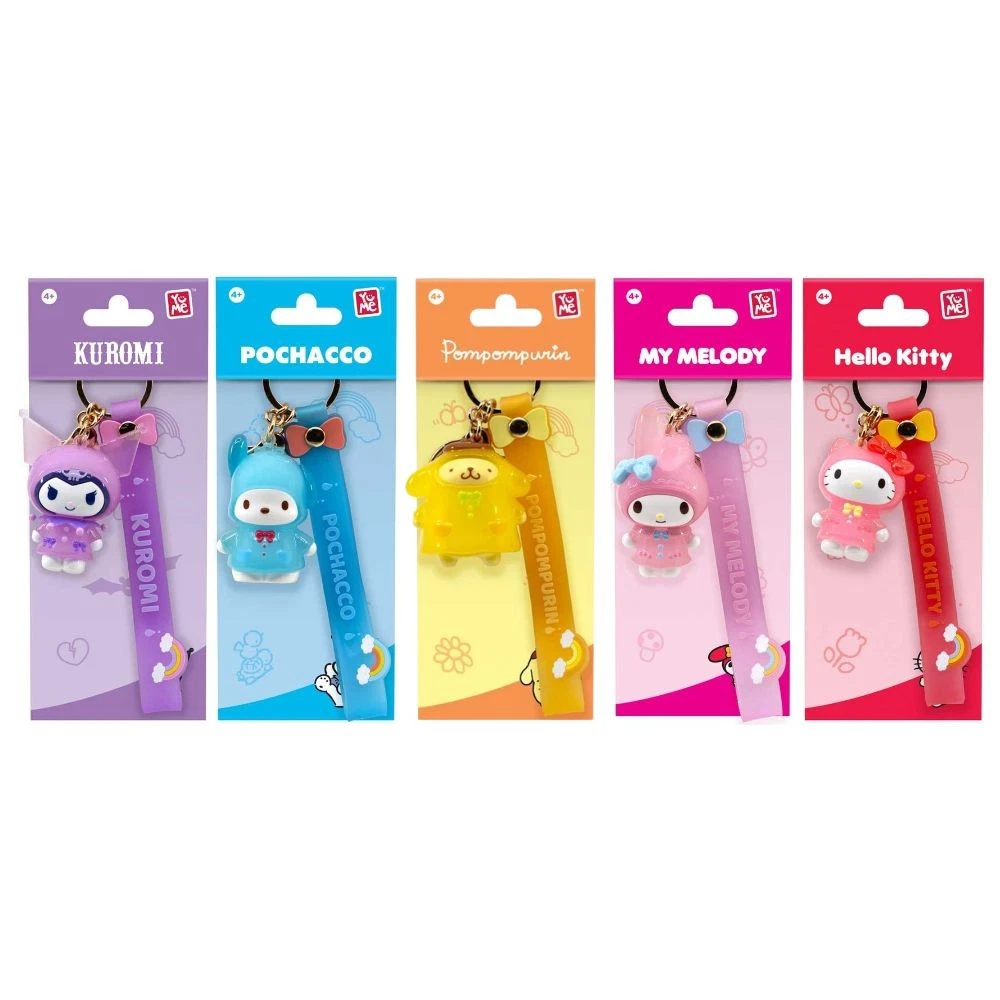 YuMe Keychain - Hello Kitty and Friends Keychain & Strap Raincoat Series - PDQ (12 Units) 11720