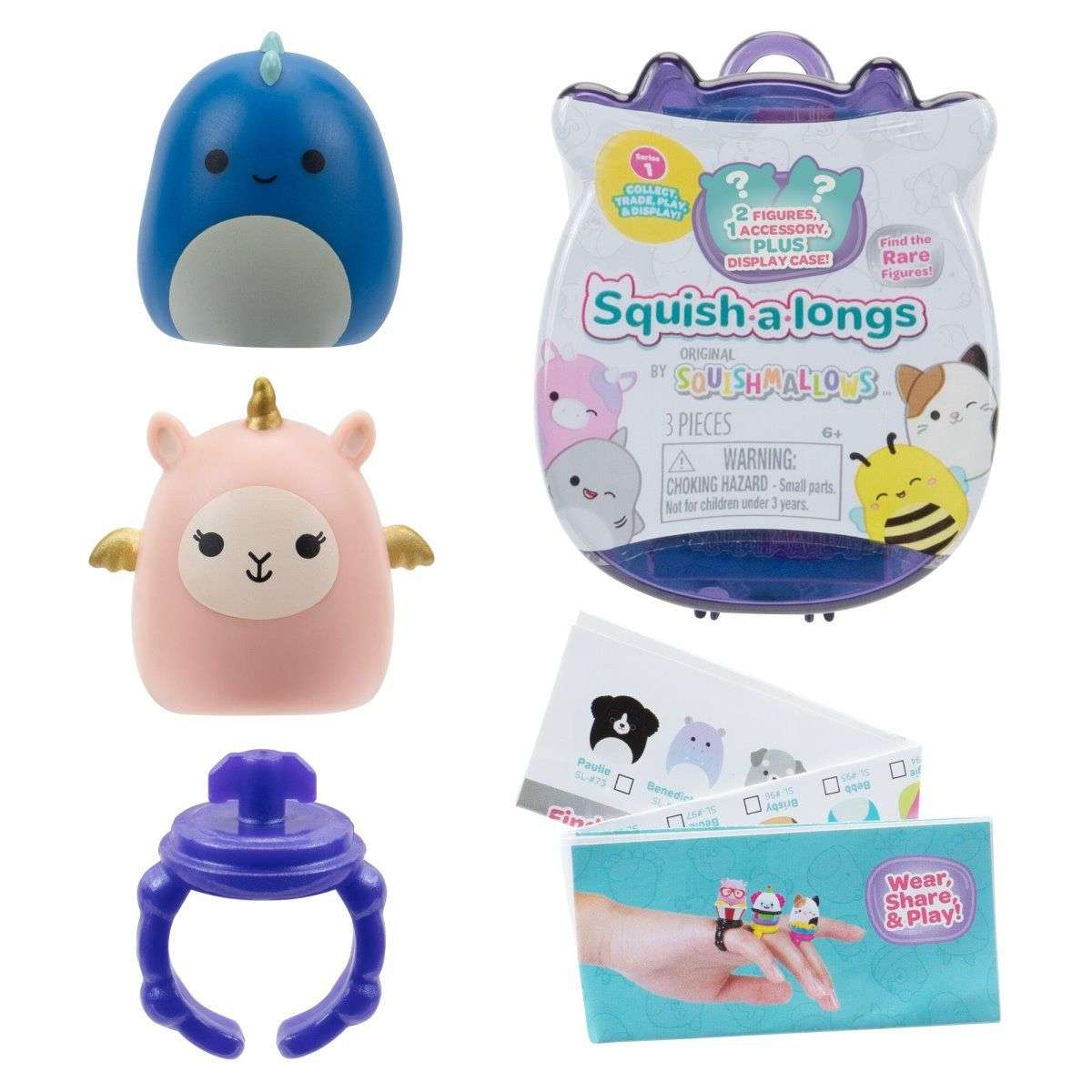 Rei Toys Squish a longs surprise pack 2 personaggi e accessori in CDU (Assortimento) 2 SQAL0800