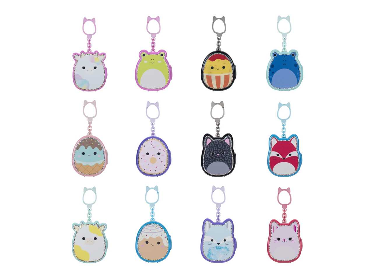 Rei Toys Squish a longs porta-charms con 3 personaggi inclusi in CDU (Assortimento) 2 SQAL0900