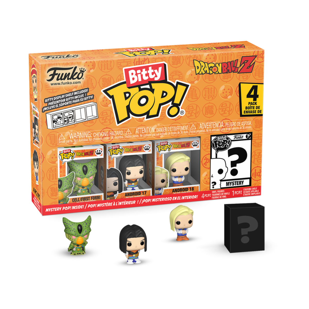 FUNKO BITTY POP VINYL FIGURE - DRAGON BALL Z - 73024 CELL (FIRST FORM) (4PK)