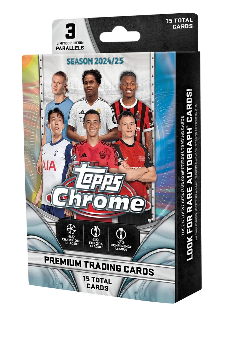 Topps Chrome UEFA Club Competitions UCC Hanger Box 24-25