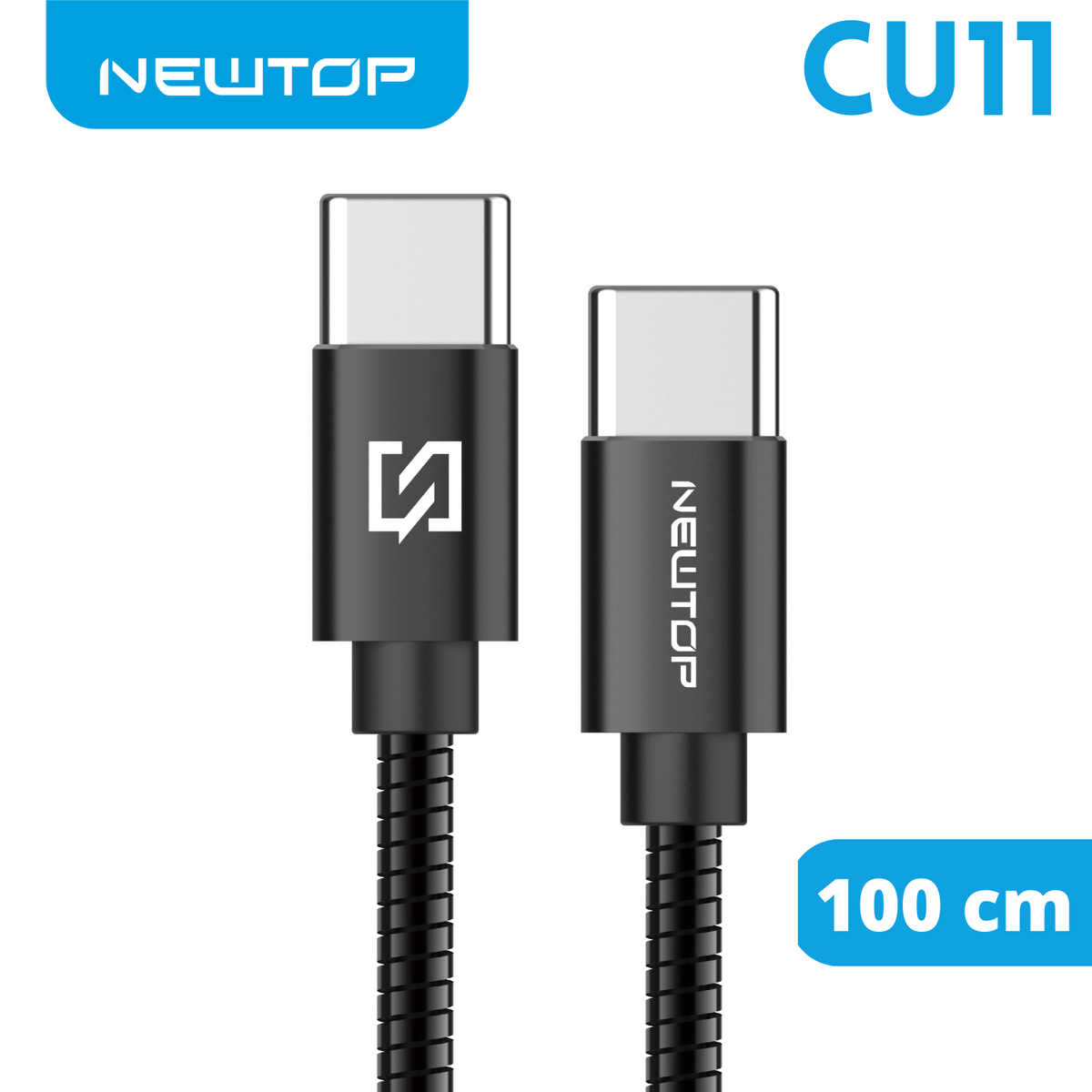 NEWTOP CU11 STEEL CAVO 100CM TYPE-C/TYPE-C