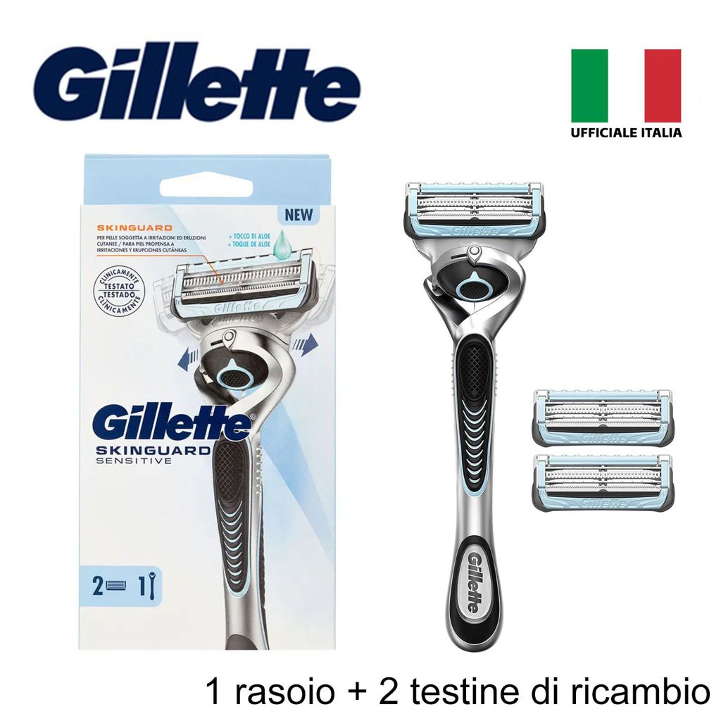 GILLETTE SKINGUARD SENSITIVE 1 RASOIO+2RICAMBI BL1 1PZ=(1PZ)