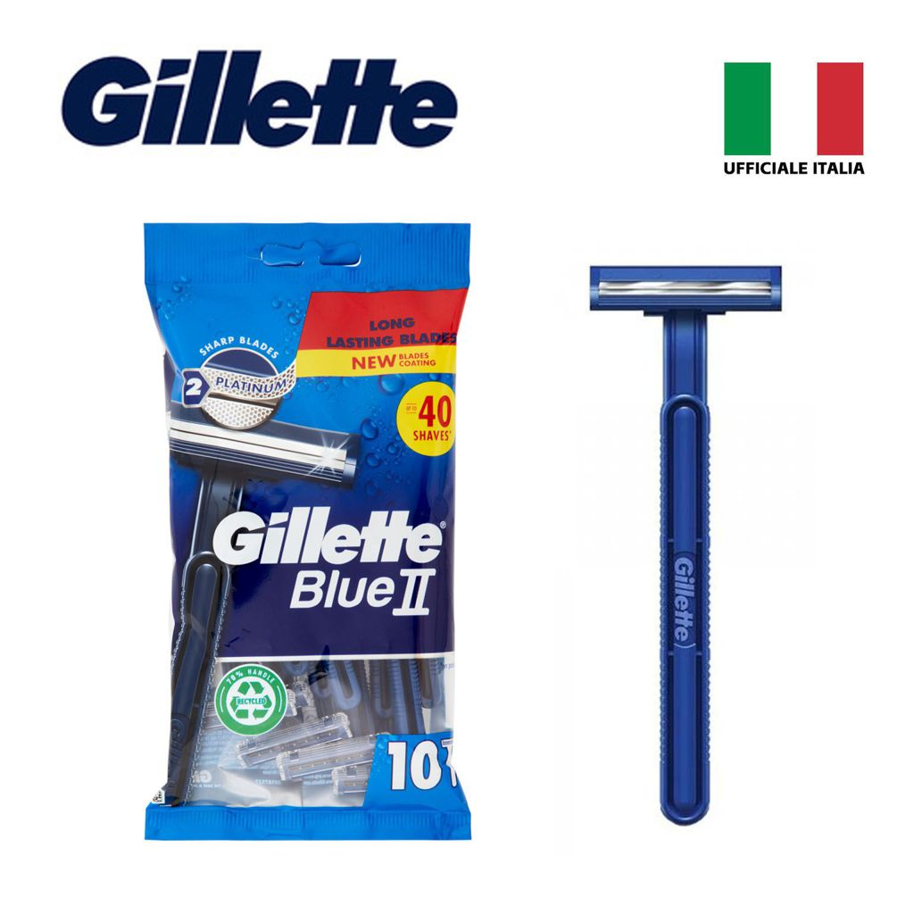 GILLETTE BLUE II BUSTA 10PZ USA E GETTA …