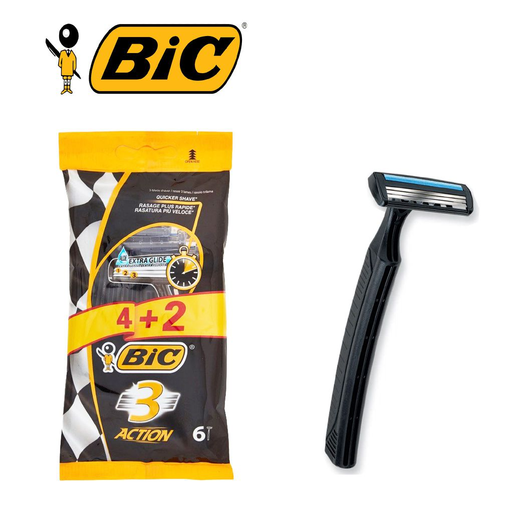 BIC RASOIO ACTION3 6PZ BL1 1PZ=(1PZ)