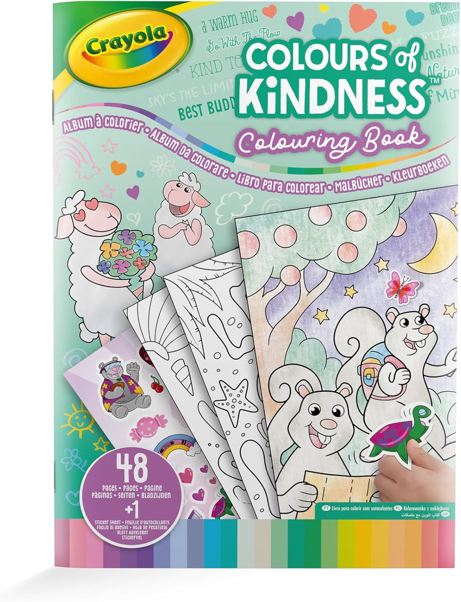 CRAYOLA - ALBUM DA COLORARE COLOURS OF KINDNESS 48 PAGINE 25-2737 iva.ass.imp art74
