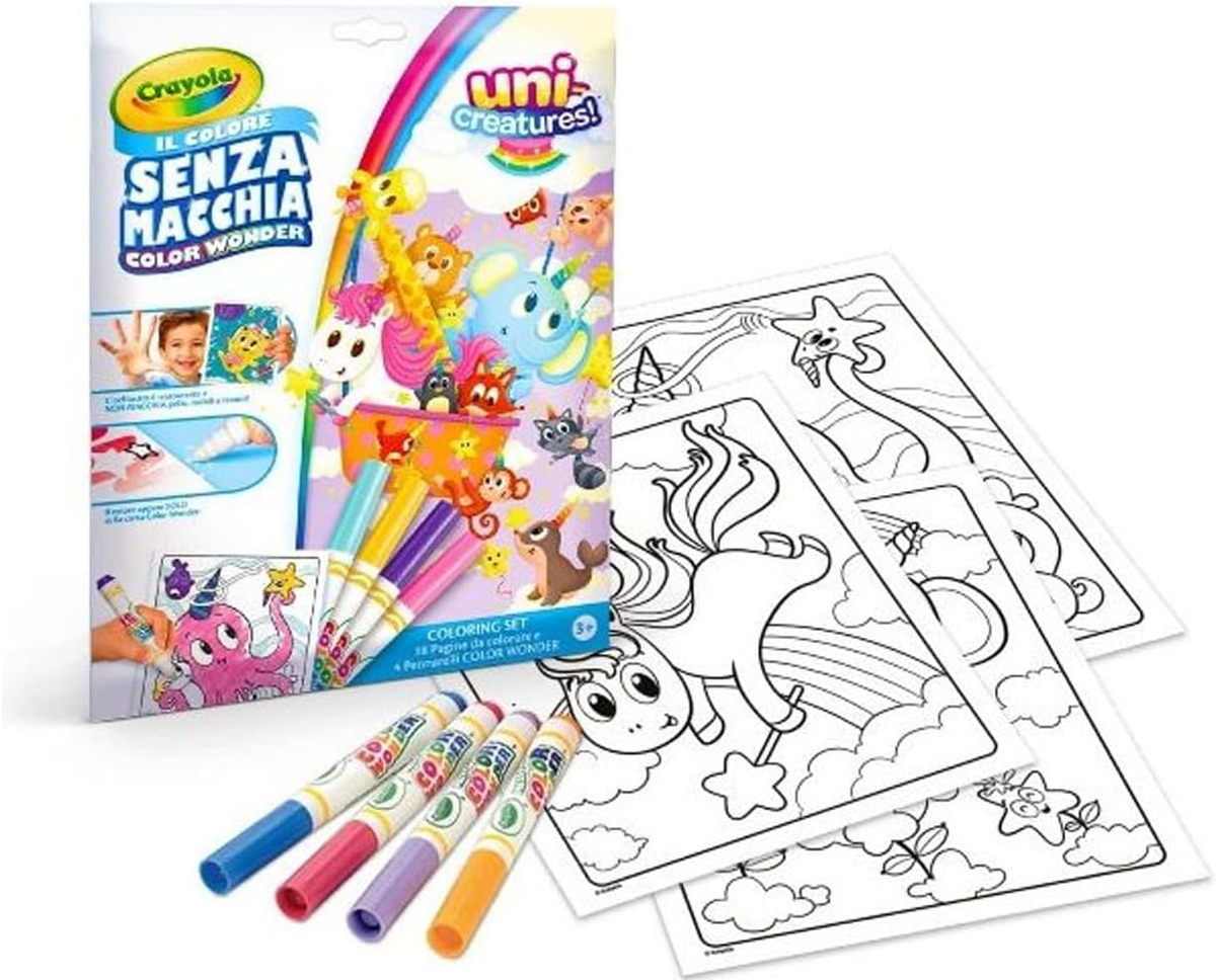 CRAYOLA - COLORING SET COLOR WONDER "FONDALOPE UNICREATURES" 25-2905 iva.ass.imp art74