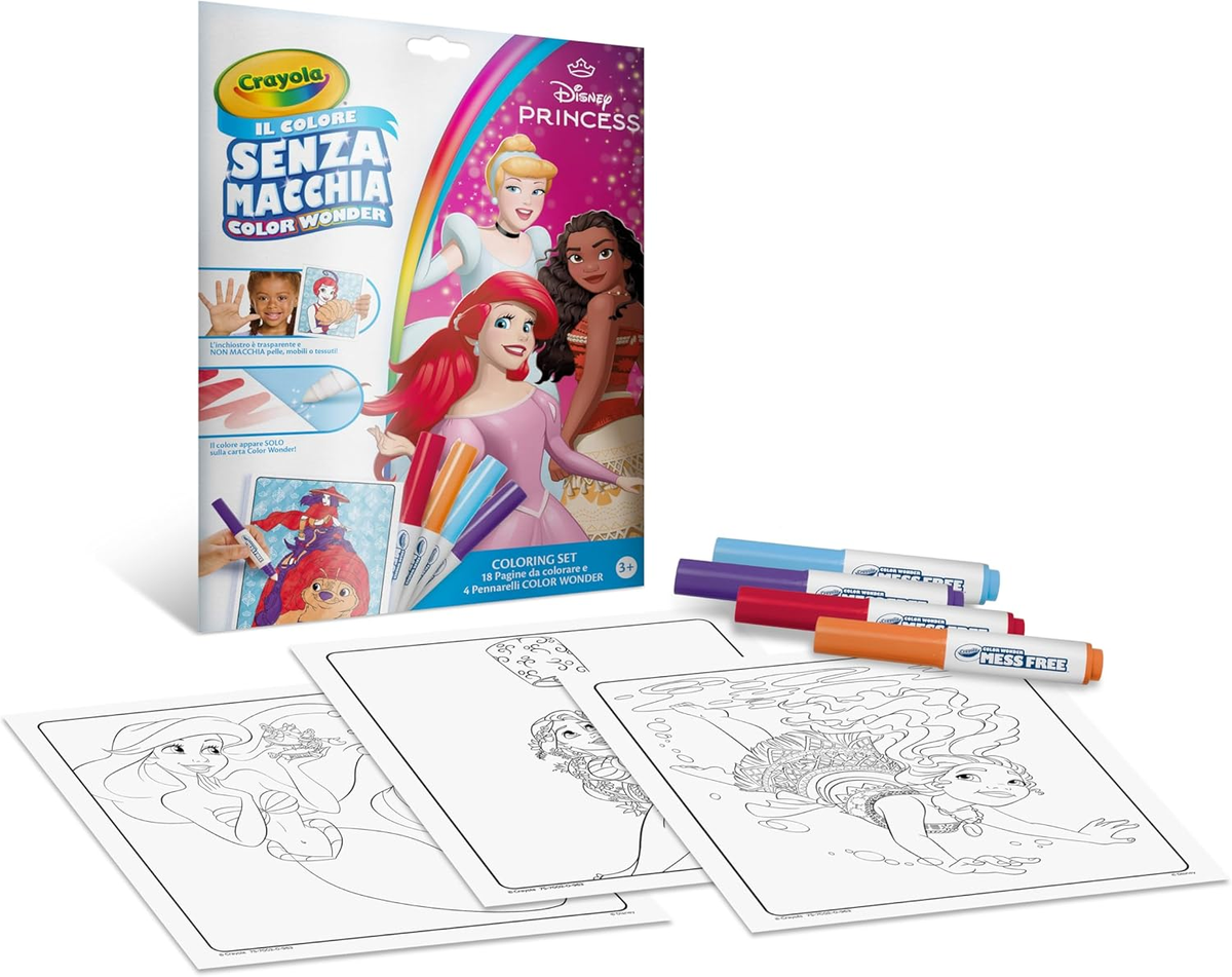 CRAYOLA - COLORING SET COLOR WONDER "DISNEY PRINCIPESSE" 25-2900 iva.ass.imp art74