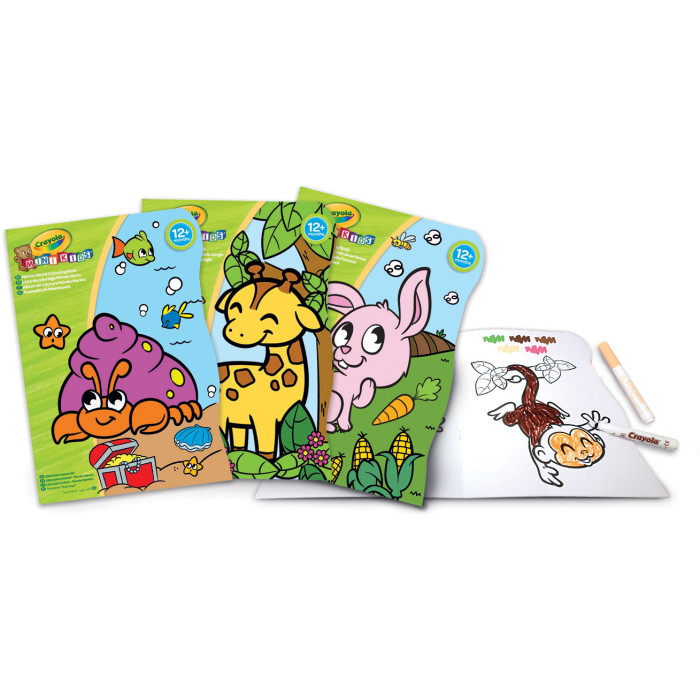 CRAYOLA MINI KIDS - ALBUM DA COLORARE SAGOMATI 3 SOGGETTI 25-1480 iva.ass.imp art74