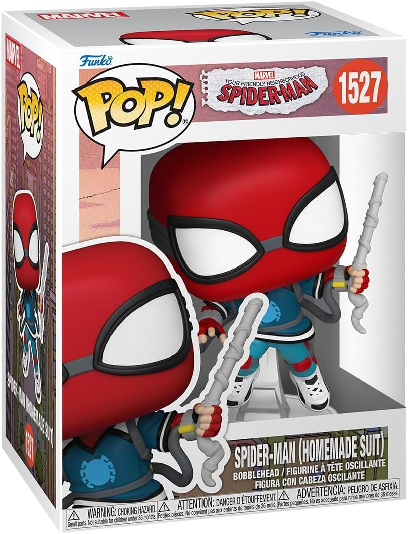 FUNKO POP MARVEL: YOUR FRIENDLY NEIGHBORHOOD SPIDER-MAN - VINYL FIGURE 1527 PROTO SUIT 9CM