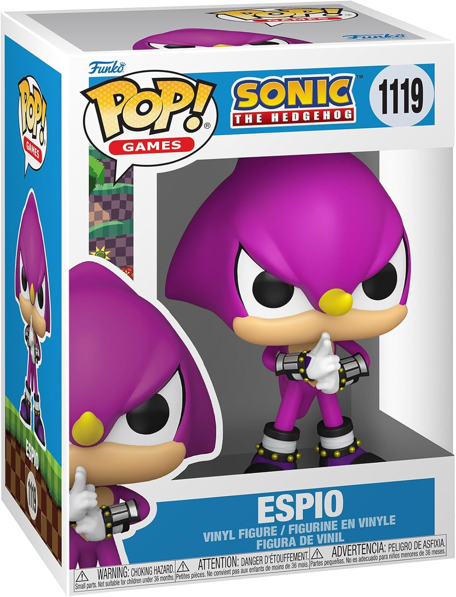 FUNKO POP SONIC THE HEDGEHOG - POP FUNKO VINYL FIGURE 1119 ESPIO THE CHAMELEON 9CM