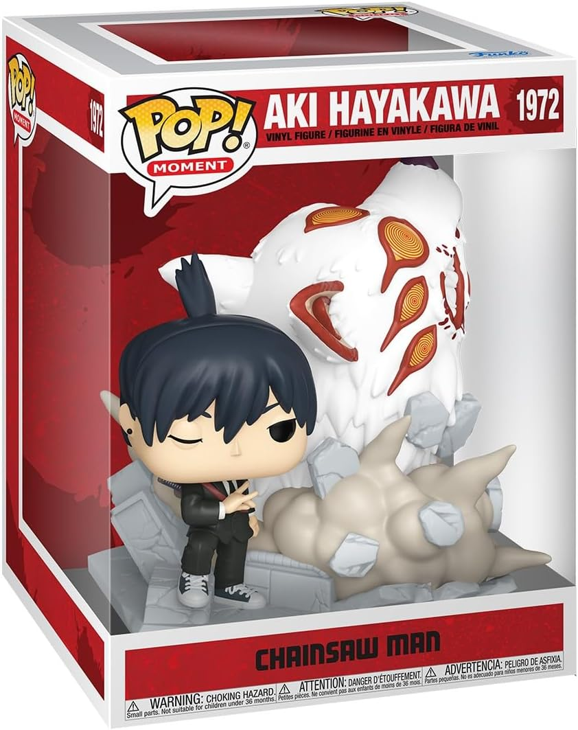 FUNKO POP CHAINSAW MAN - MOVIE MOMENT VINYL FIGURE 1972 AKI (FOX DEVIL) 15CM