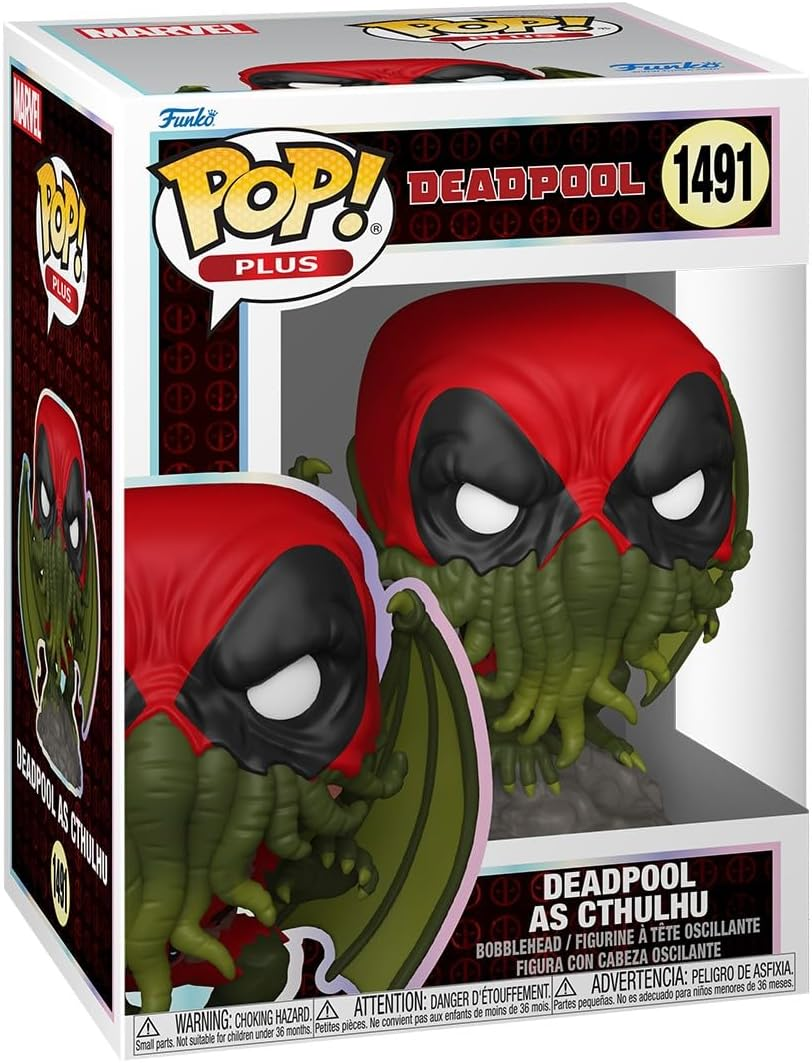 FUNKO POP MARVEL: DEADPOOL - LITERARY CLASSIC - PLUS VINYL FIGURE 1491 DEADPOOL CTHULHU 9CM