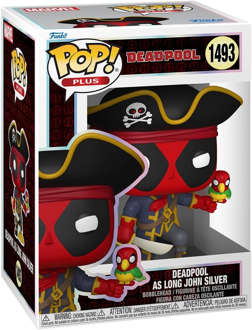 FUNKO POP MARVEL: DEADPOOL - LITERARY CLASSIC - PLUS VINYL FIGURE 1493 DEADPOOL LONG JOHN SILVER 9CM