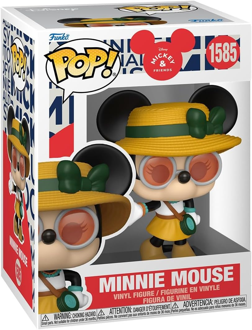 FUNKO POP DISNEY: MICKEY MOUSE IN REAL LIFE - VINYL FIGURE 1585 MINNIE (FESTIVAL) 9CM