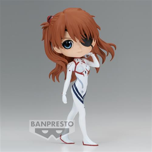 BANPRESTO 88483 - EVANGELION 3.0 + 1.0 - Q POSKET - ASUKA SHIKINAMI LANGLEY (NORMAL COLOR VER.A) - STATUA 14CM
