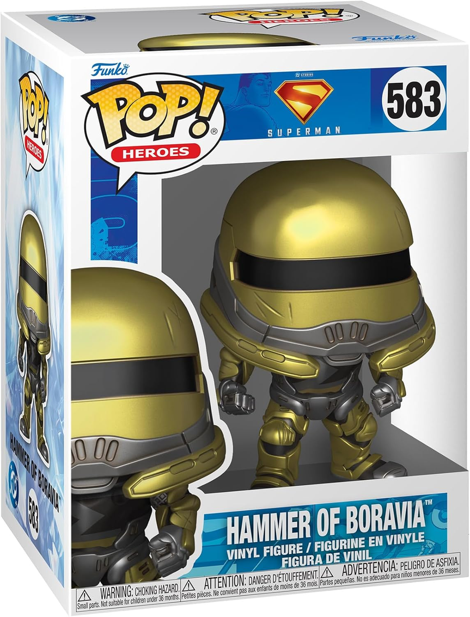 FUNKO POP DC COMICS: SUPERMAN (1978) - VINYL FIGURE 583 HAMMER OF BORAVIA 9CM COC