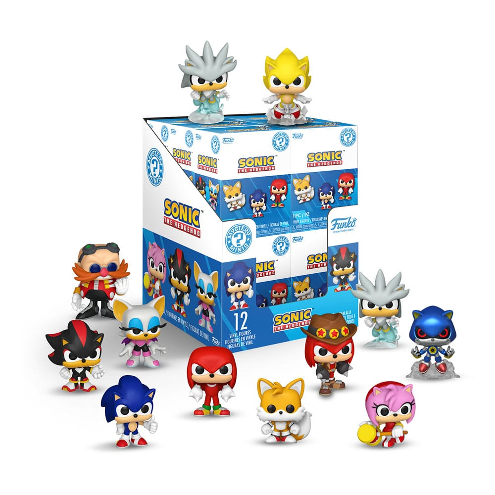 FUNKO POP 86121 SONIC THE HEDGEHOG - MYSTERY MINI BLIND BOX - SONIC 12PC CASE PACK 8CM