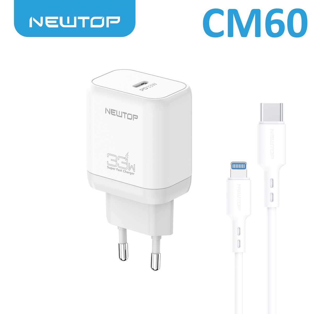 NEWTOP CM60 CARICATORE DA MURO PD 33W CON …