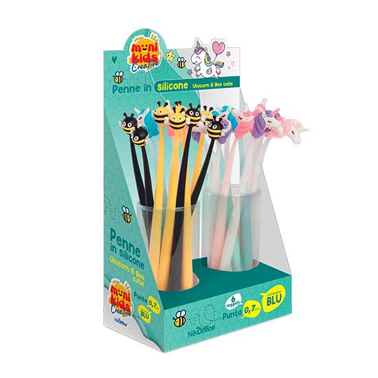 MONIKIDS CREATIVE - PENNE IN SILICONE UNICORN+BEE