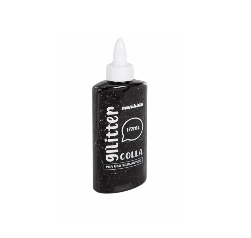 MONIKIDS CREATIVE - COLLA GLITTER 177ml NERO