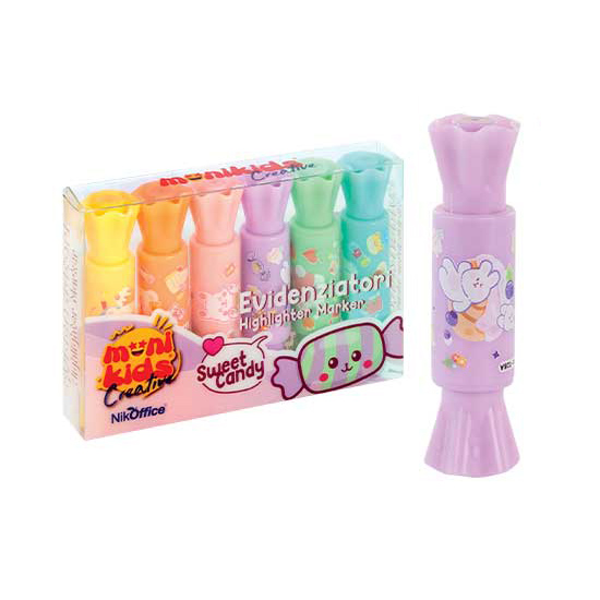 MONIKIDS CREATIVE - EVIDENZIATORE SWEET CANDY 6COLORI