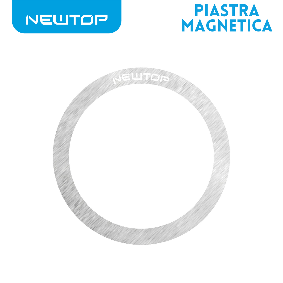 NEWTOP PIASTRA MAGNETICA TONDA CON FORO PER SUPPORTO …