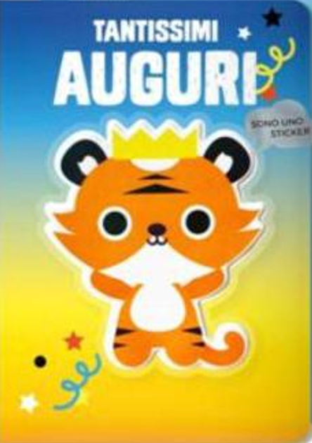 HALLMARK - BIGLIETTI AUGURI STICKERS SOFT TOUCH TIGRE …