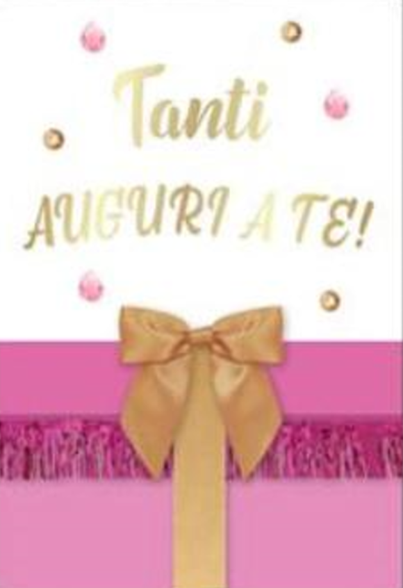 HALLMARK - BIGLIETTI AUGURI EFFETTO ORO ARGENTO OLOGRAFICO PACCO REGALO 129912